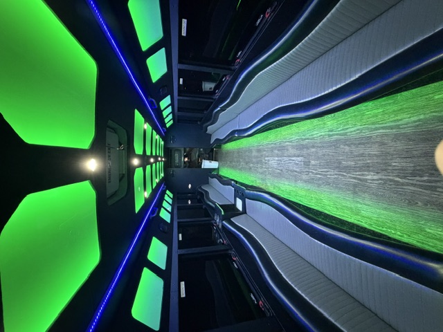 The Luxe Party Bus Interior